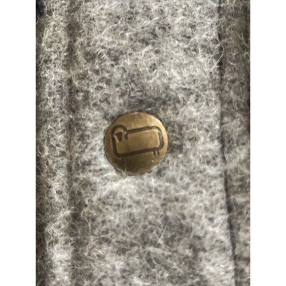 Vintage 80s XL Woolrich Blanket Navajo Aztec Wool Long Jacket Coat USA - Picture 8 of 10